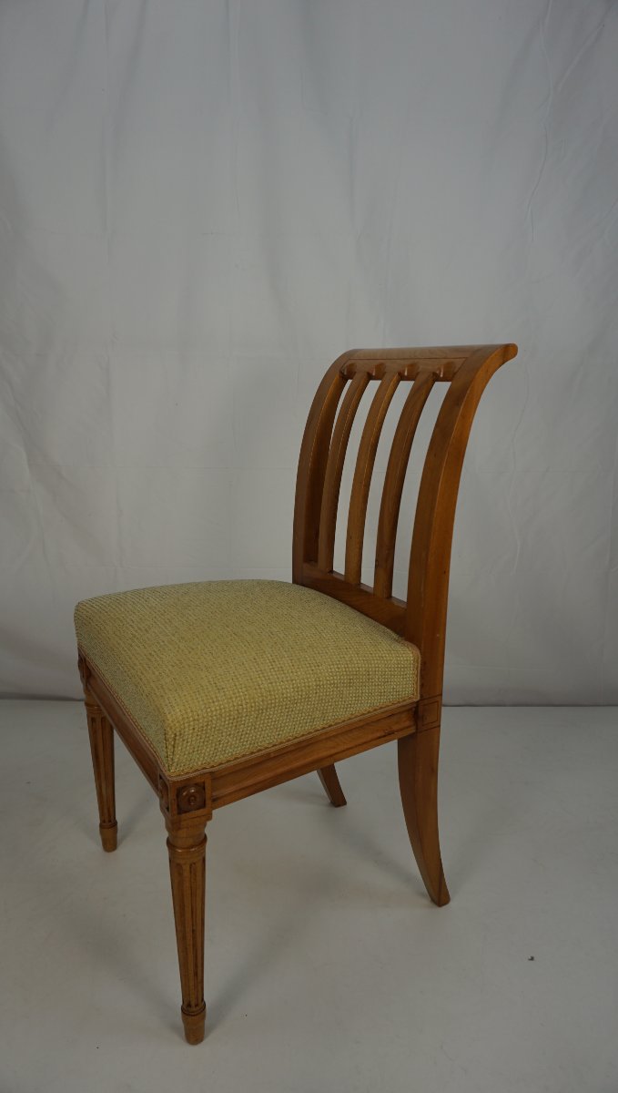 Set Of 6 Louis XVI Chairs-photo-5