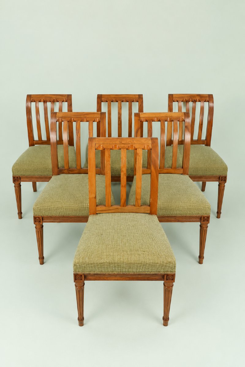 Set Of 6 Louis XVI Chairs