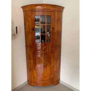 Armoire d'angle/vitrine Biedermeier