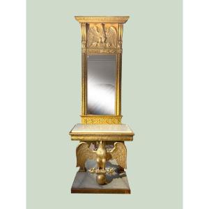 Empire-style Console Table With Mirror, 1800–1810