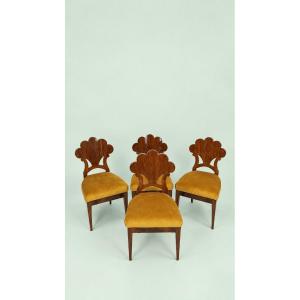 An Elegant Set Of Four Biedermeier Viennese Chairs, Circa 1820–1830 (in The Tradition Of