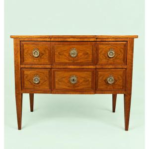 Louis XVI Chest Of Drawers, Walnut Veneer