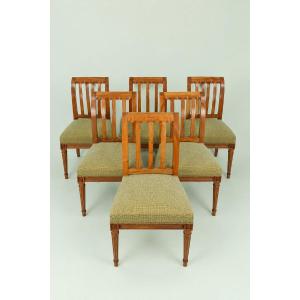 Ensemble de 6 chaises Louis XVI