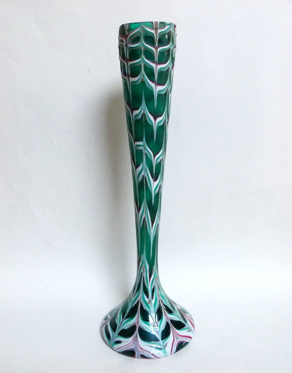 Soliflore Vase In Murano Glass Atelier Salviati-photo-3