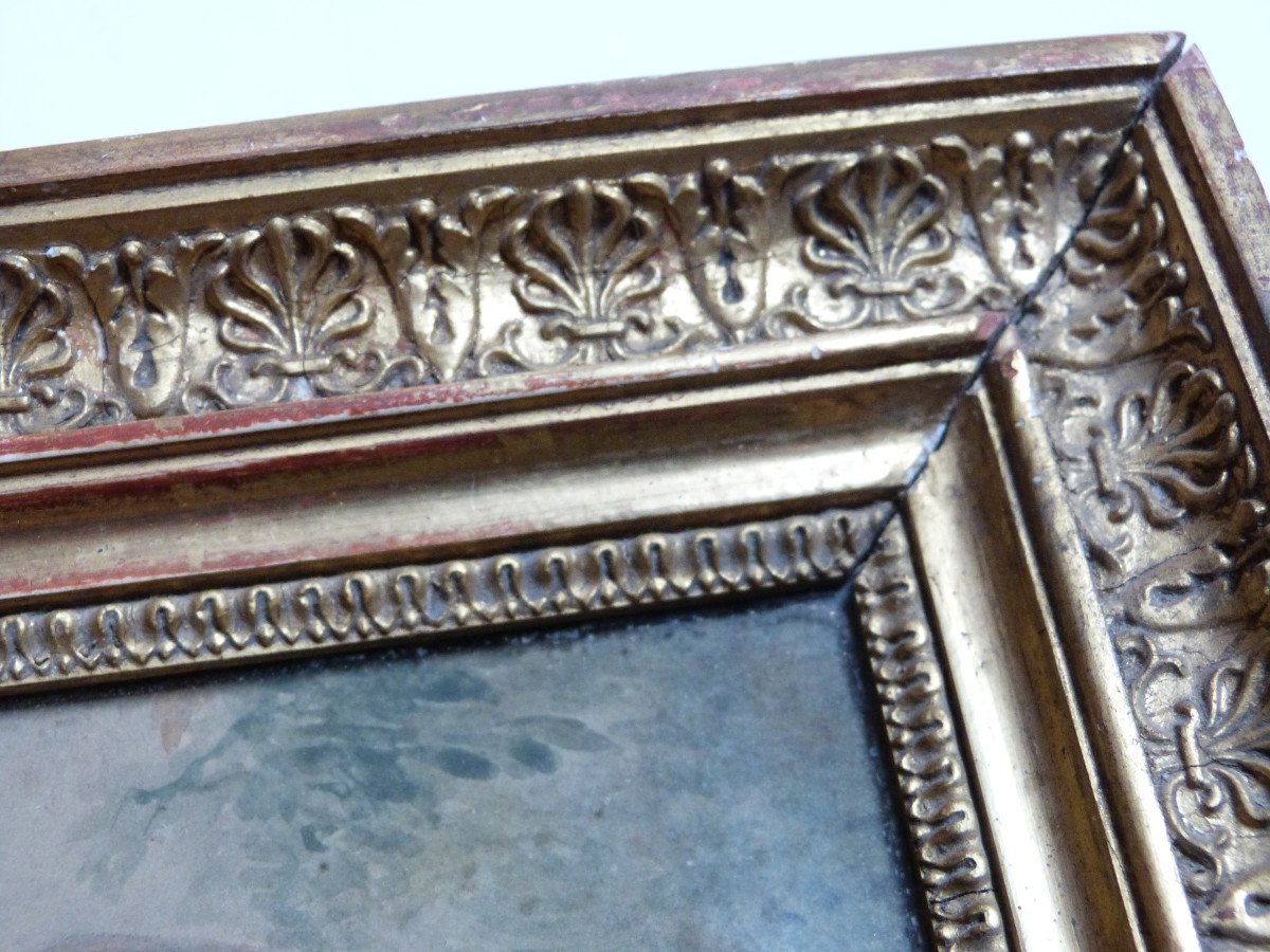 Drawing By Pierre Noel Violet Dated 1809 England Empire Period Frame-photo-6