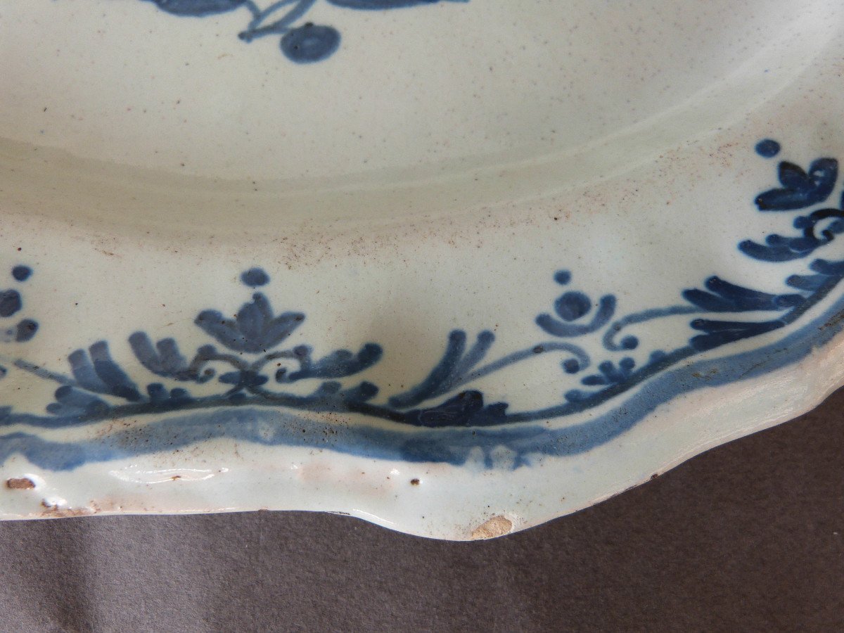 Plat En Faïence d'Auch  Sud Ouest XVIIIeme Siècle -photo-4