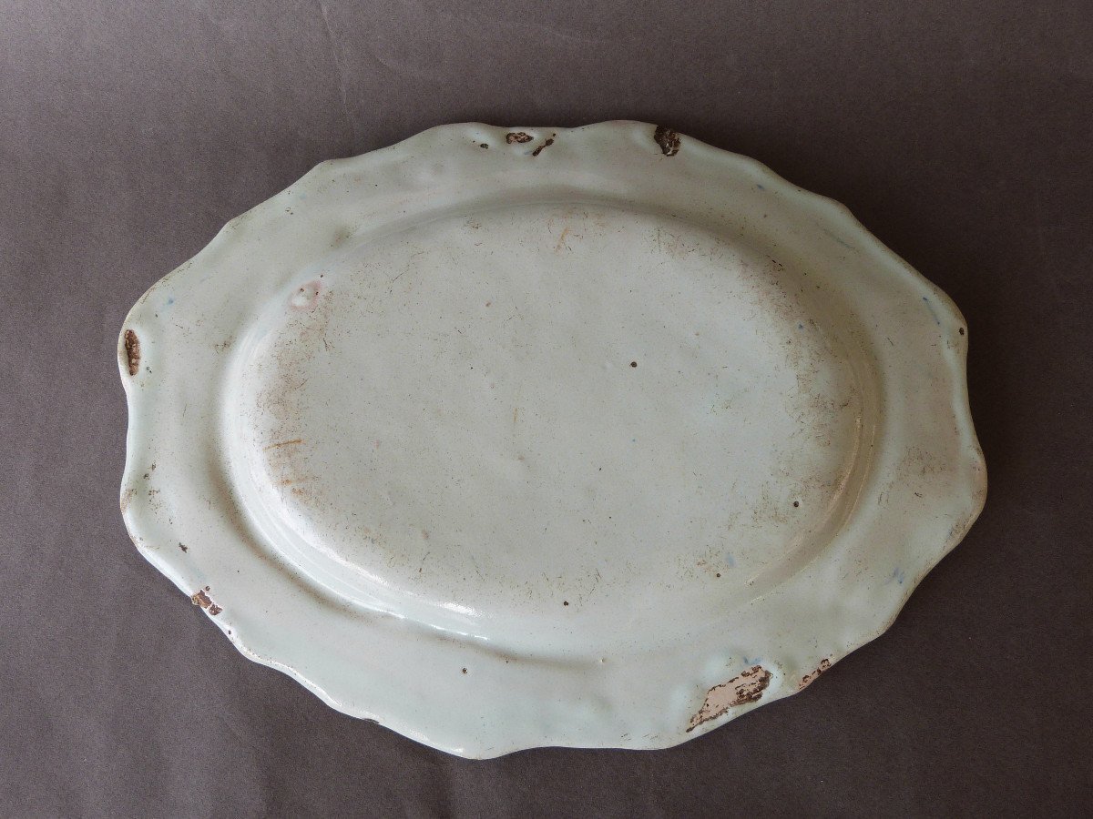Plat En Faïence d'Auch  Sud Ouest XVIIIeme Siècle -photo-1