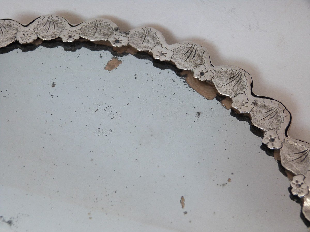 Miroir Ottoman En Argent Massif Turquie XIXeme Tughra-photo-6