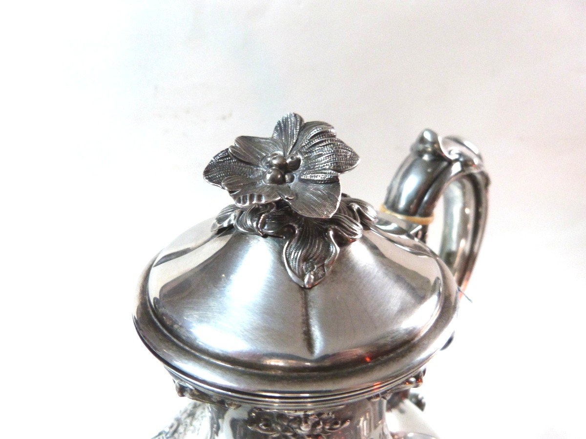 Debain Jug Sterling Silver Napoleon III 19th -photo-3