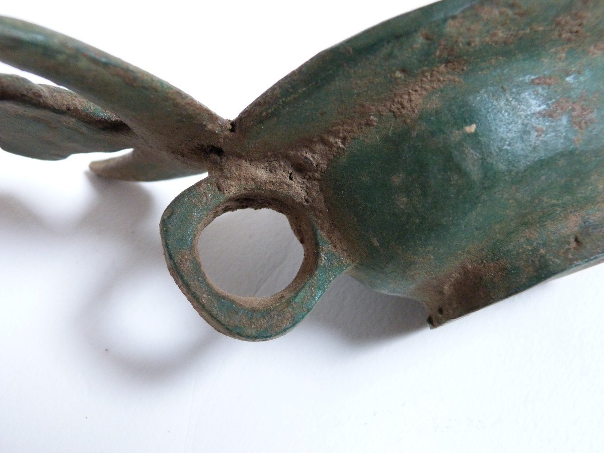 Bronze Oil Lamp Italy Grand Tour In The Style Of Antique-photo-3