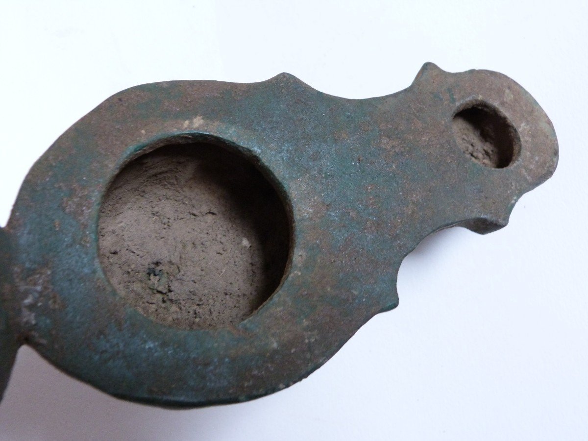 Bronze Oil Lamp Italy Grand Tour In The Style Of Antique-photo-8
