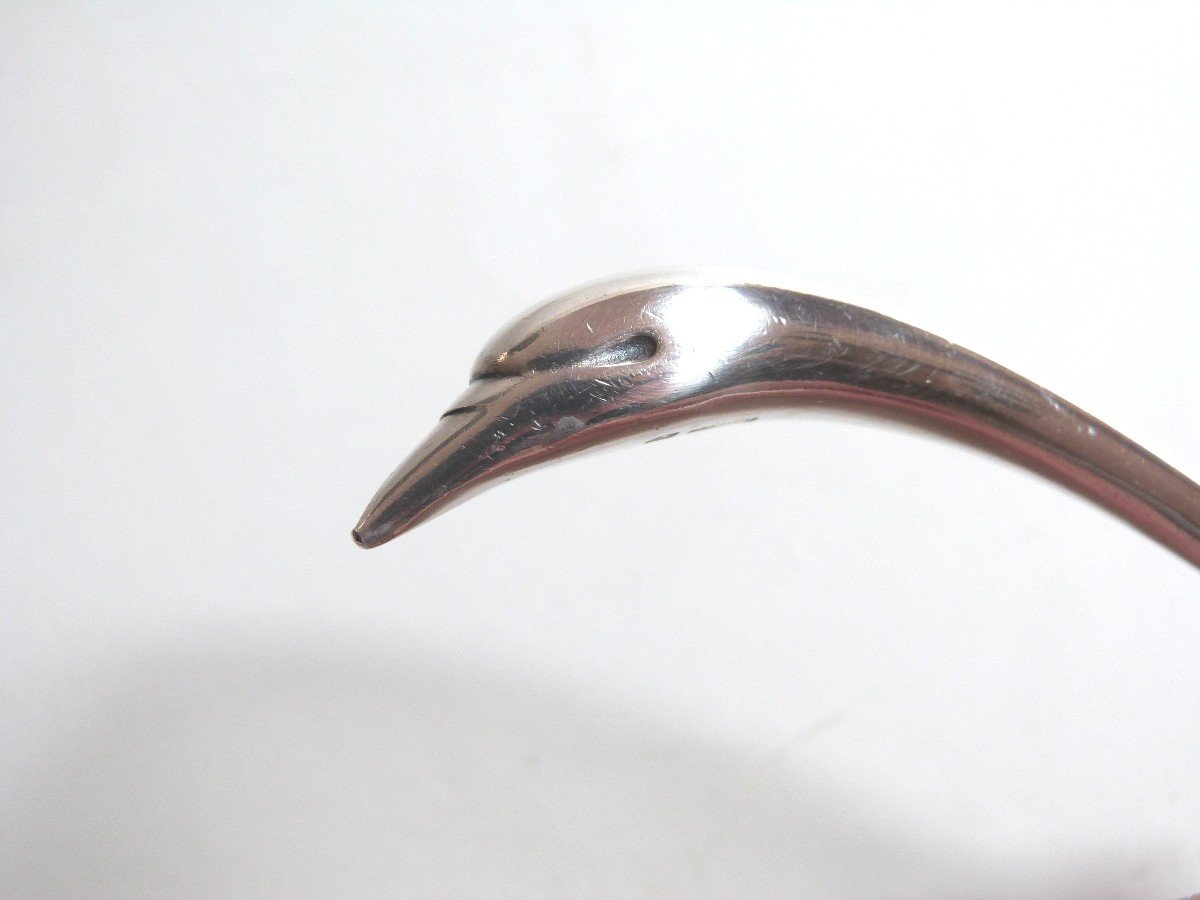 Christian Fjerdingstad Pour Gallia Christofle Saucière Cygne Art Déco -photo-2