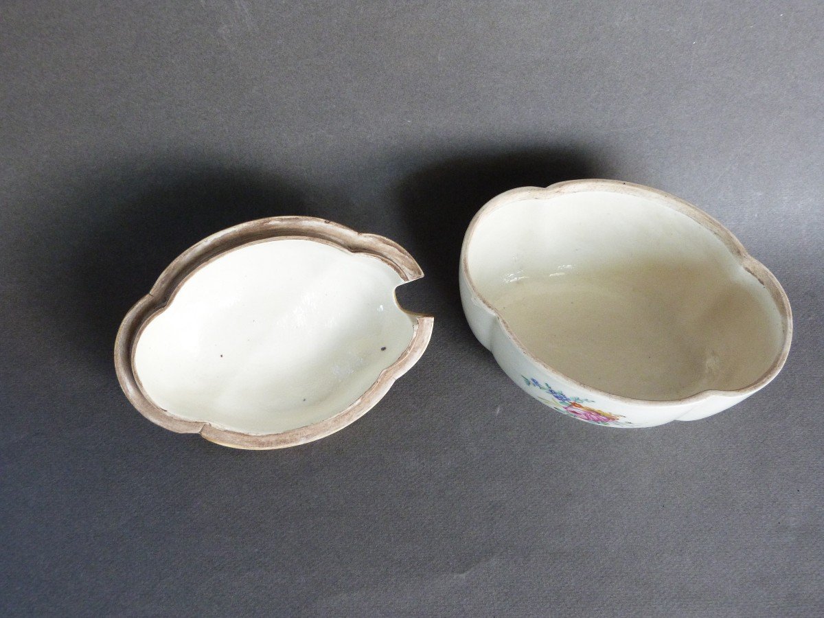 Chantilly Soft Porcelain Sugar Bowl 18th Louis XV Period -photo-2