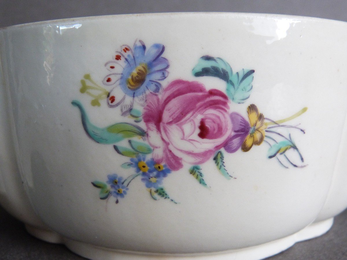 Chantilly Soft Porcelain Sugar Bowl 18th Louis XV Period -photo-4