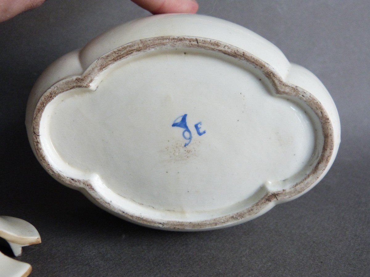 Chantilly Soft Porcelain Sugar Bowl 18th Louis XV Period -photo-7