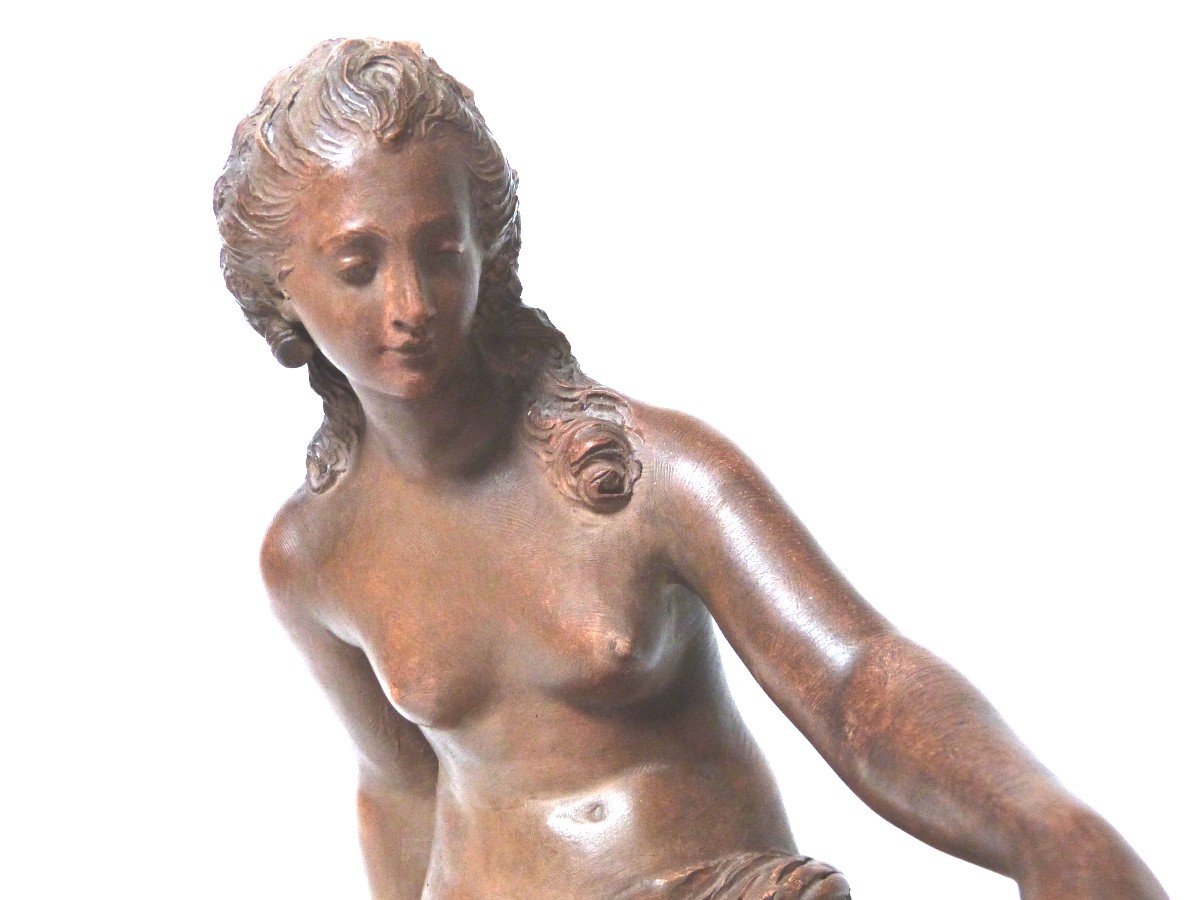 Fernand Cian Sculpture En Terre Cuite Nu Féminin Diane Chasseresse Rare Sujet Style XVIIIeme-photo-2