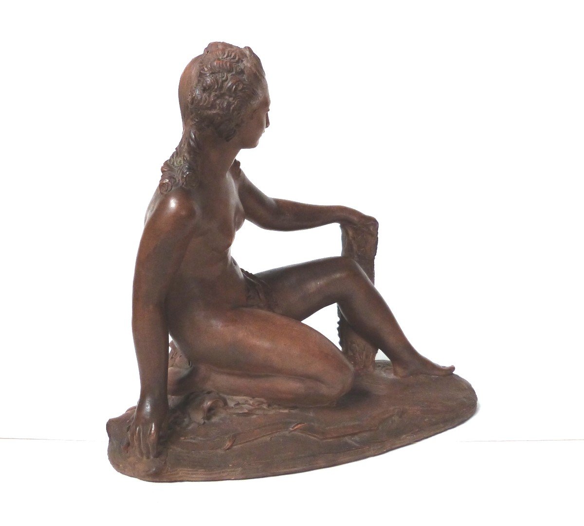 Fernand Cian Sculpture En Terre Cuite Nu Féminin Diane Chasseresse Rare Sujet Style XVIIIeme-photo-2