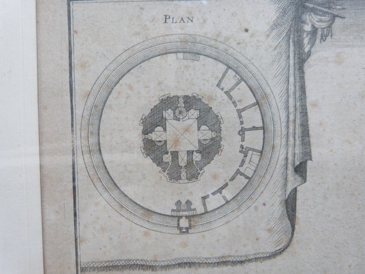 Rare Engraving Of The Cordouan Lighthouse From 1705 Engraved By Coquart And Published By Nicolas De Fer -photo-4