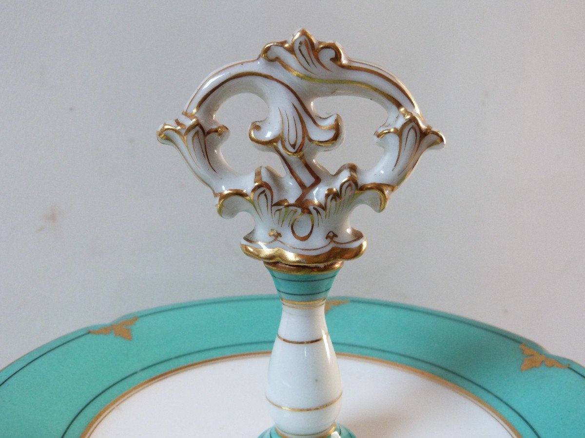 Paris Porcelain Dessert Service With Castelnau Family Coat Of Arms -photo-1