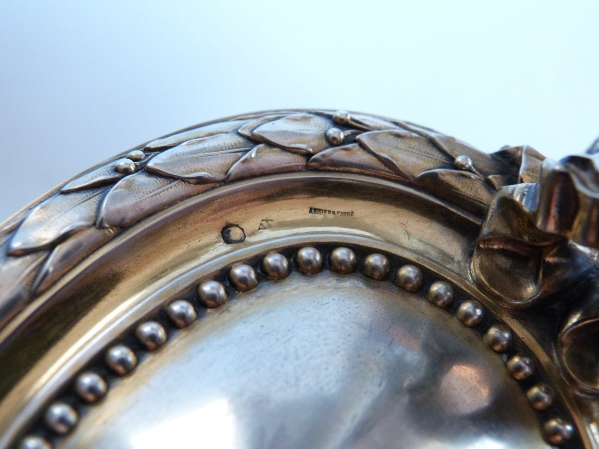 Risler & Carre Louis XVI Style Crystal And Sterling Silver Ewer-photo-8