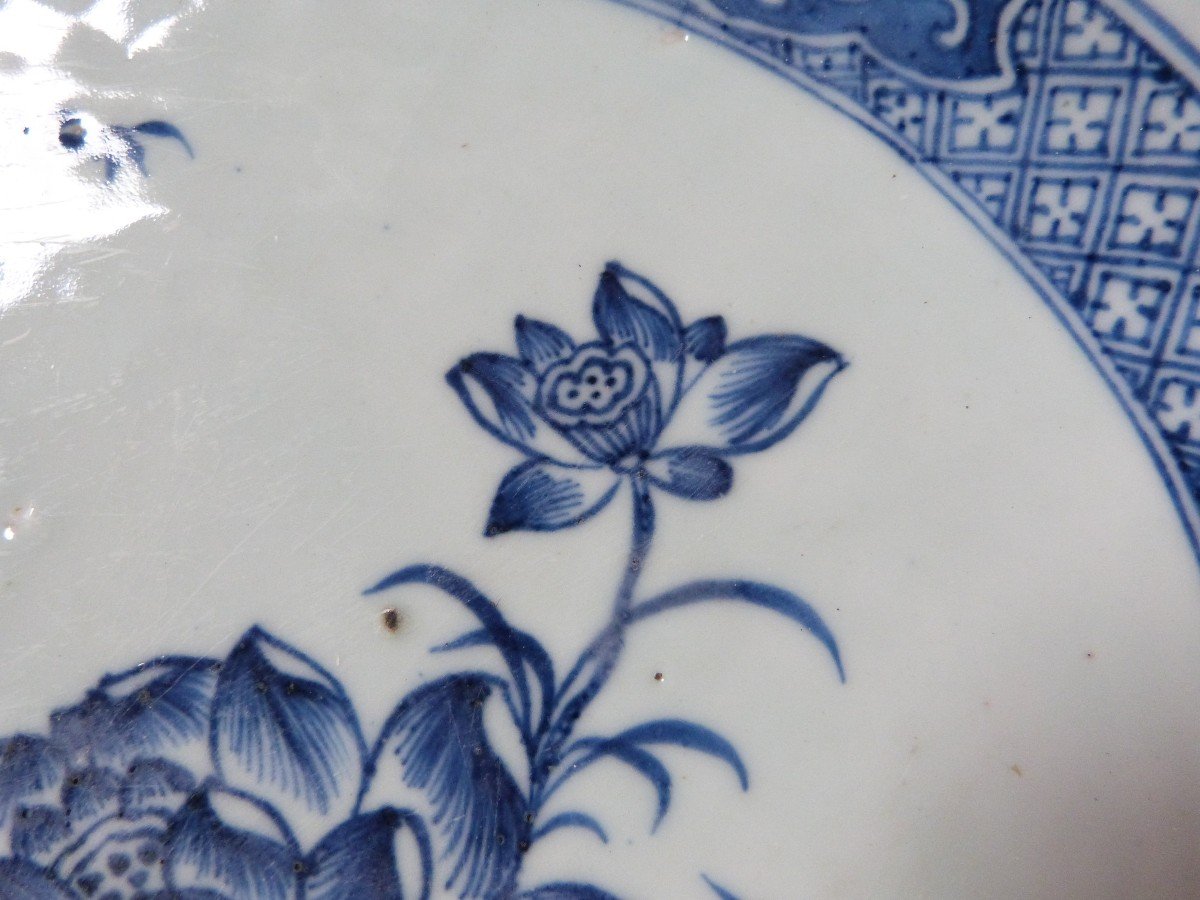 Grand Plat En Porcelaine De Chine XVIIIeme  Compagnie Des Indes-photo-5