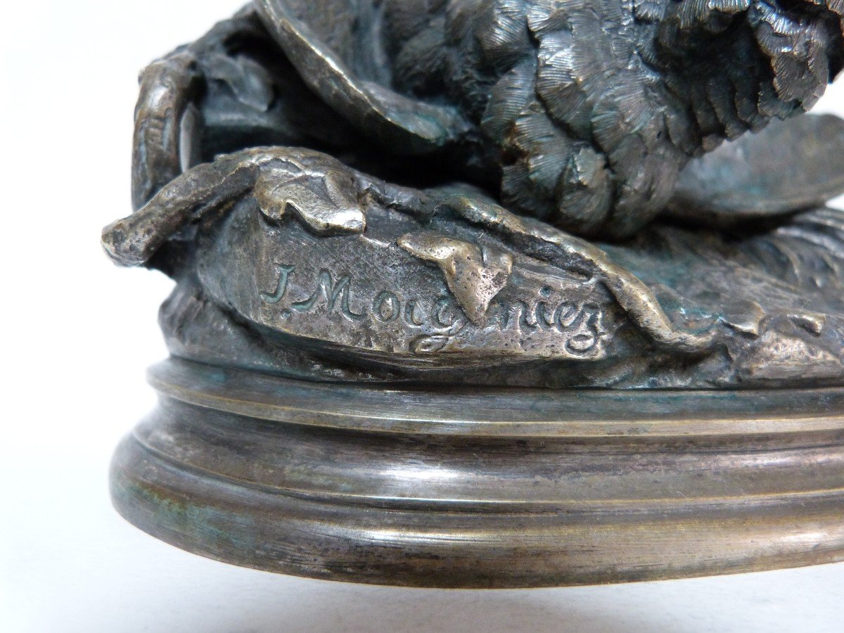 Jules Moignez Bronze Animalier Combat d'Oiseaux XIXeme-photo-6