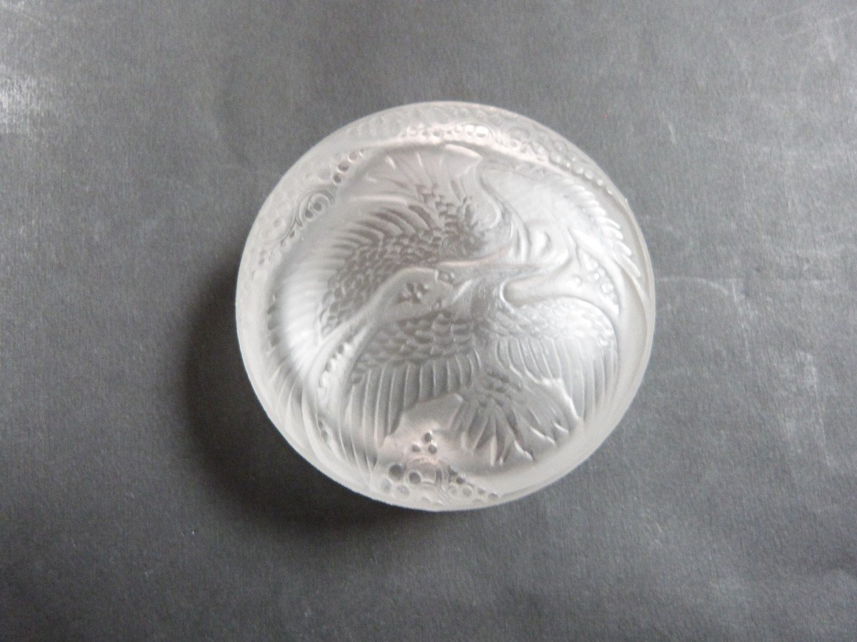 Powder Box René Lalique Rambouillet Model 1924 Herons-photo-1