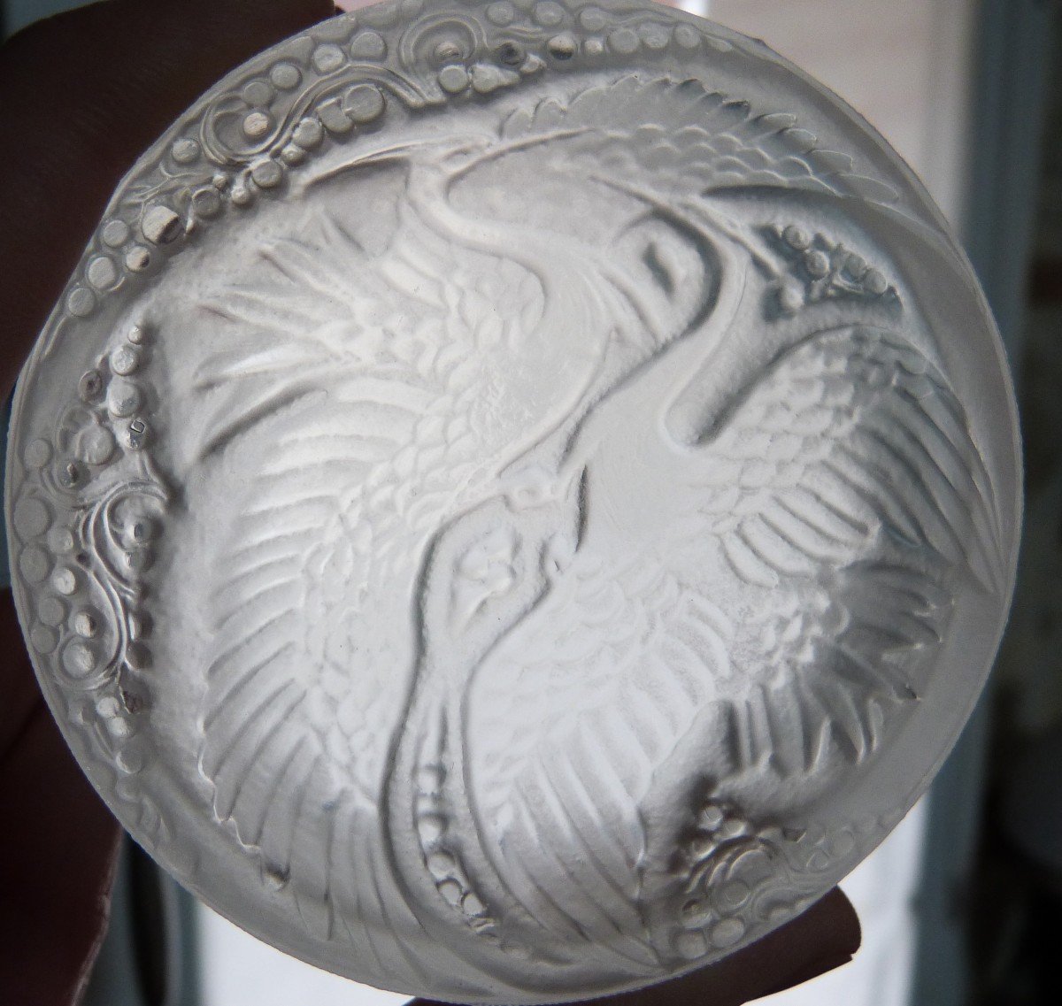 Powder Box René Lalique Rambouillet Model 1924 Herons