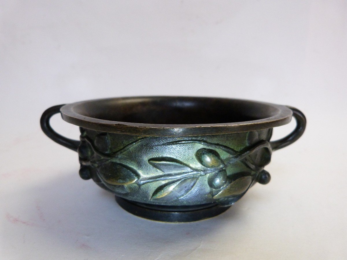 Bronze Cup After Antique 19th Century Restoration Grand Tour Period-photo-4