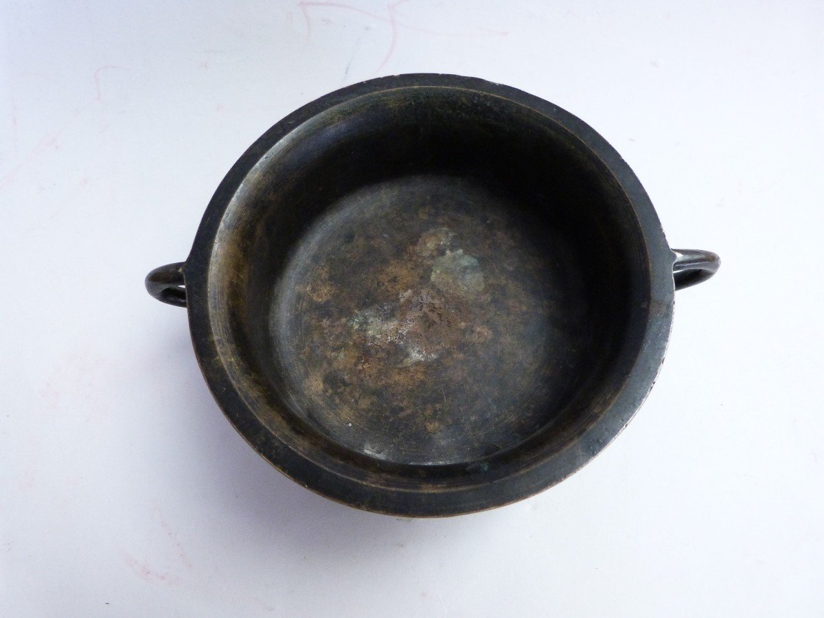 Bronze Cup After Antique 19th Century Restoration Grand Tour Period-photo-1