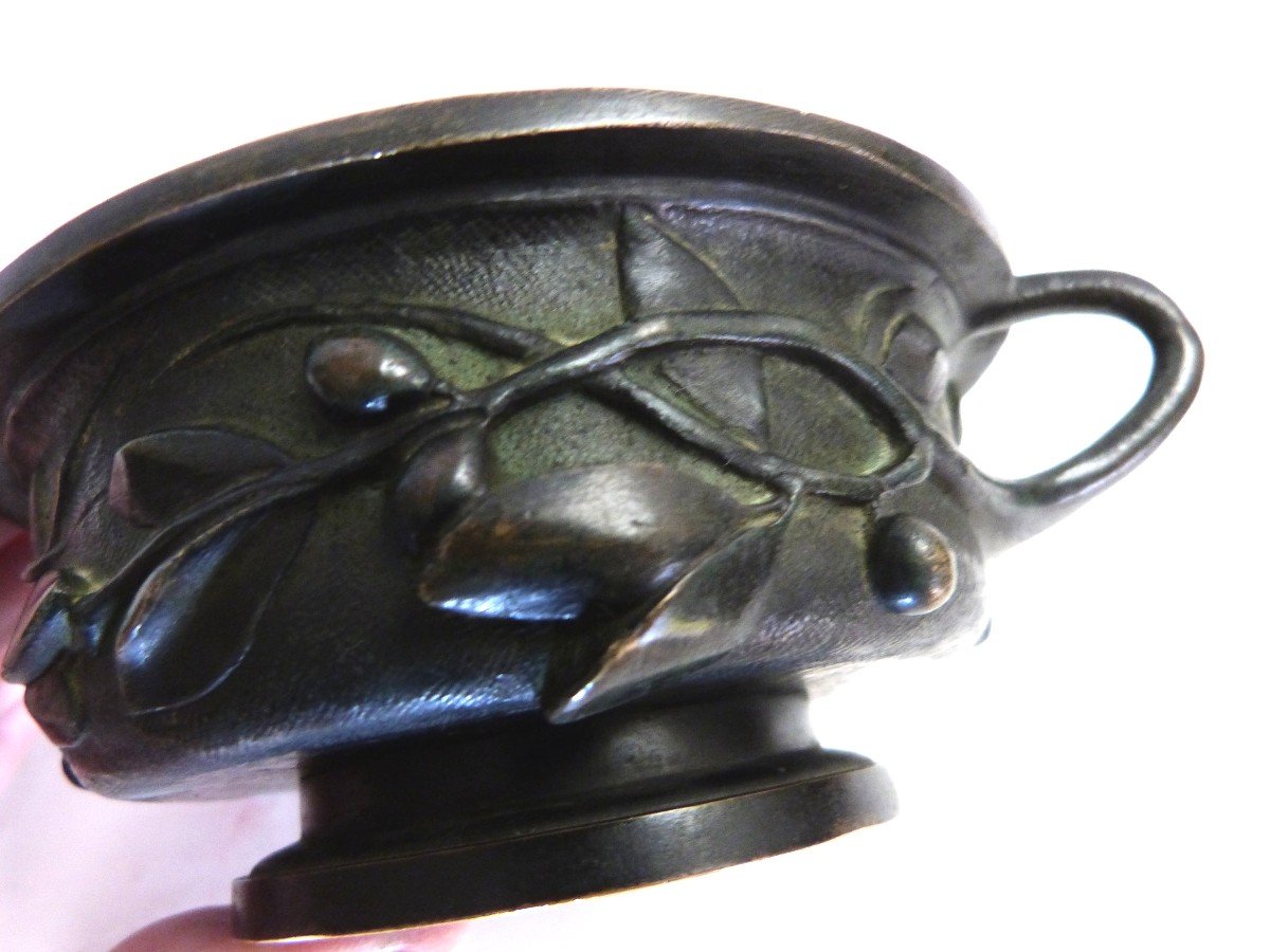 Bronze Cup After Antique 19th Century Restoration Grand Tour Period-photo-5