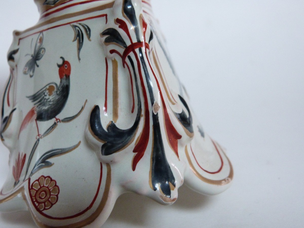 Emile Gallé Rare Pair Of Earthenware Vases Heraldic Decor -photo-8