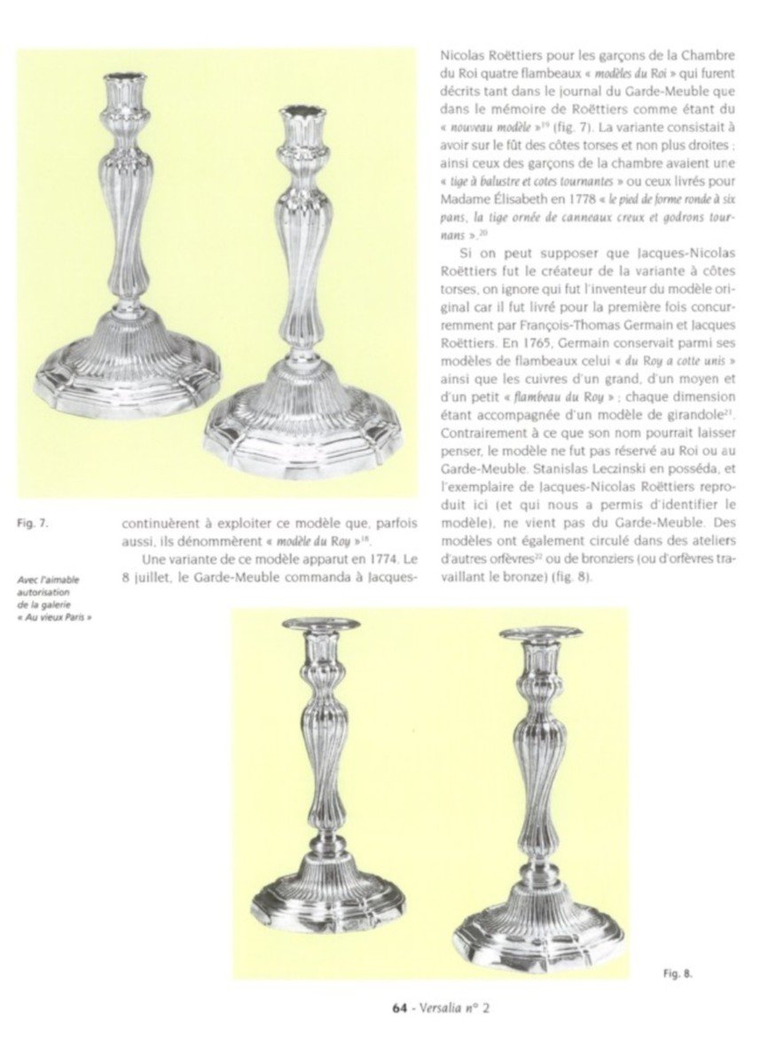 Rare Pair Of Louis XV Period King's Model Candelabras -photo-8