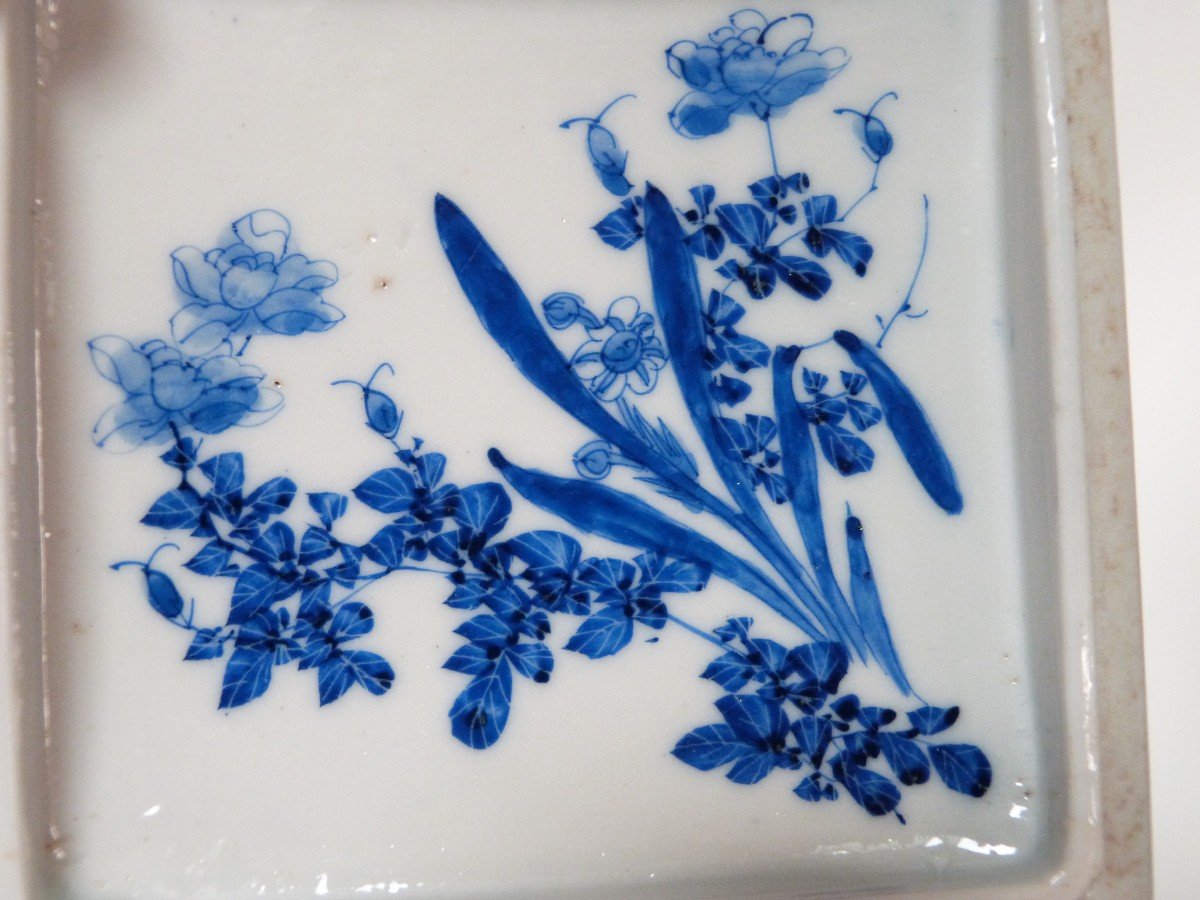 Seto Porcelain Box Japan 19th Century Meiji Period-photo-2