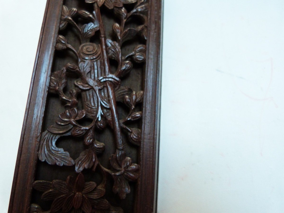 Carved Wooden Frame South China Or Vietnam Late 19th Century -photo-4