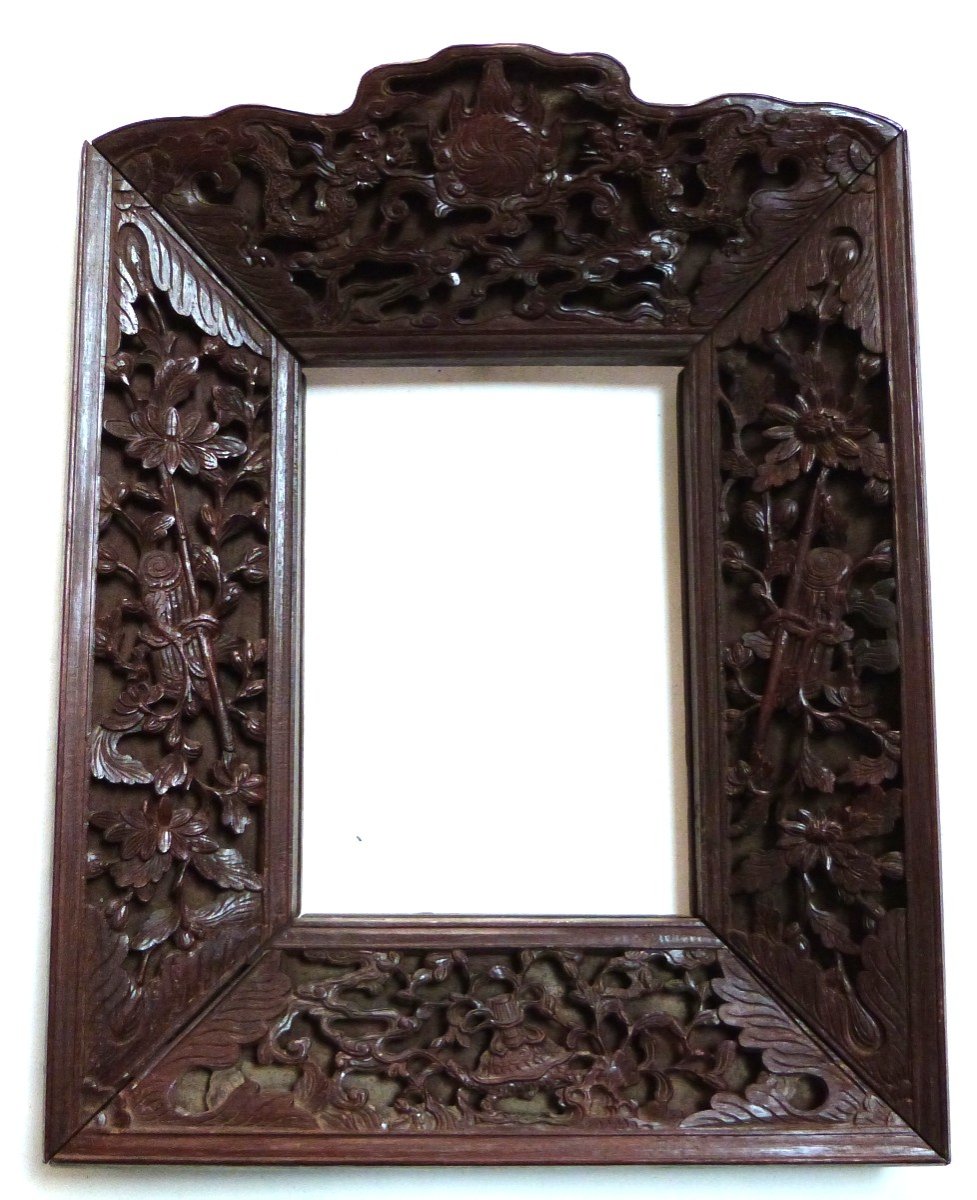 Carved Wooden Frame South China Or Vietnam Late 19th Century 
