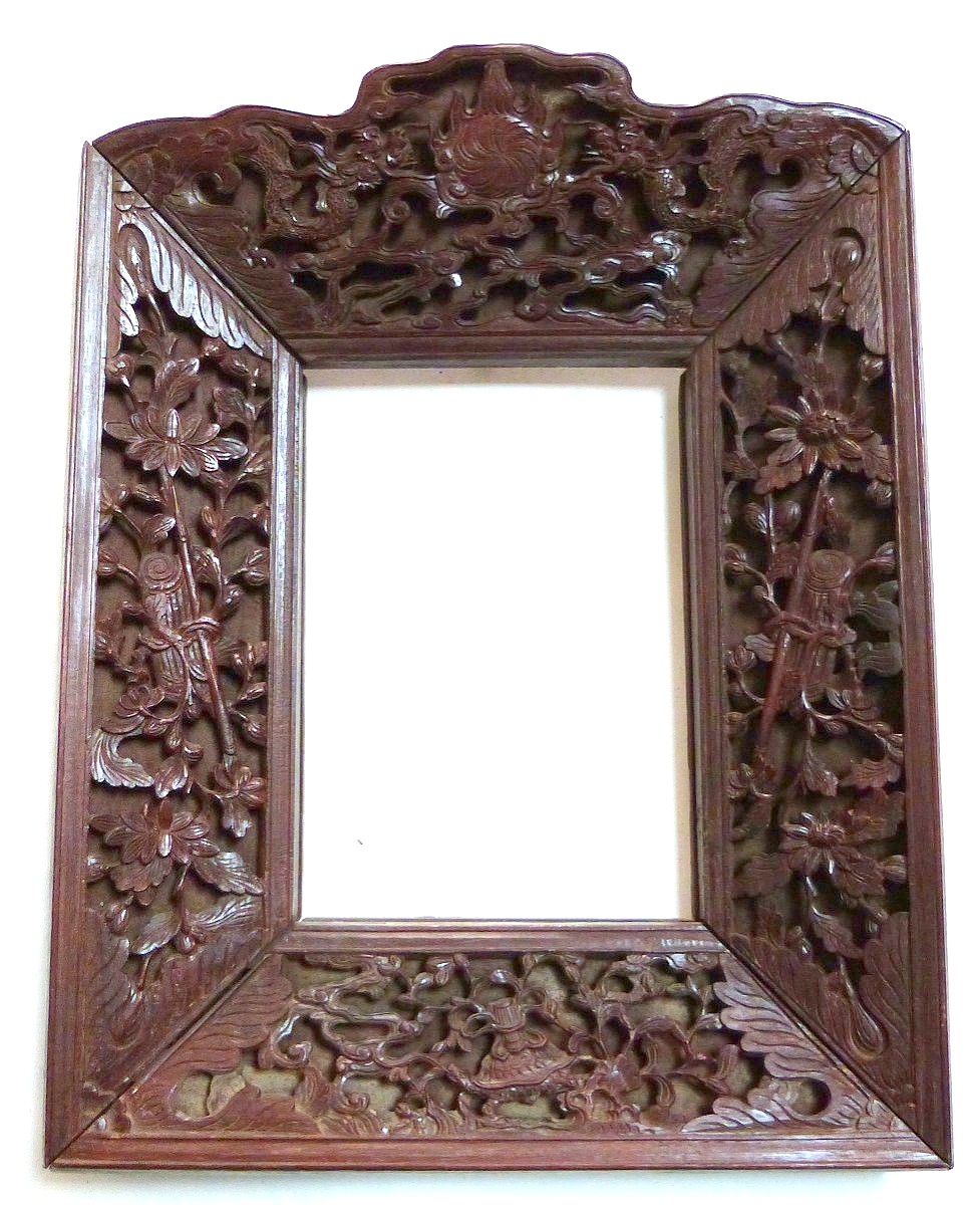 Carved Wooden Frame South China Or Vietnam Late 19th Century 