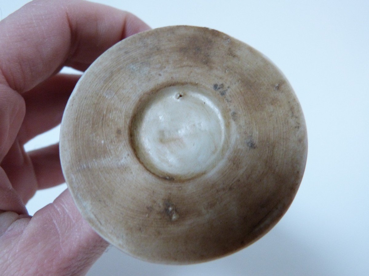 Okimono En Porcelaine à l'Imitation De l'Ivoire Japon -photo-4
