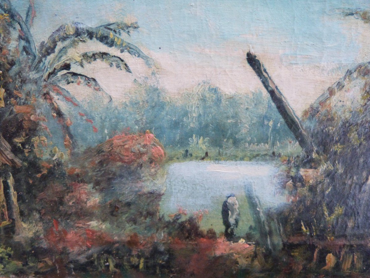 Ravondaby Huile Sur Toile Madagascar 1928 Tananarive -photo-2