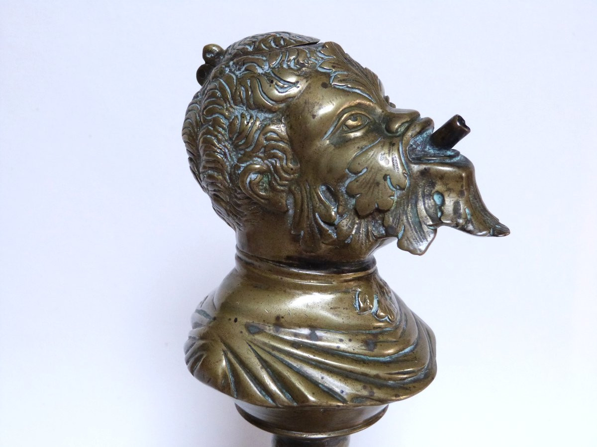 Severo Calzetta Da Ravenna Lampe à Huile Renaissance En Bronze Italie Grand Tour XIXeme-photo-1