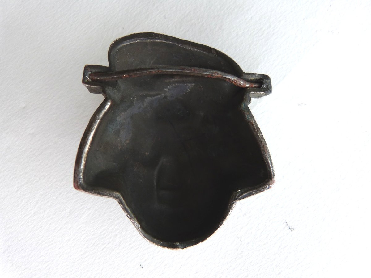Tête De Femme Okimono Netsuke Japon Période Meiji -photo-4