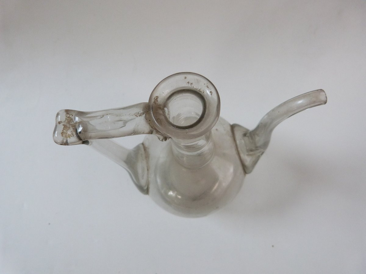 18th Century Blown Glass Oil Cruet -photo-1