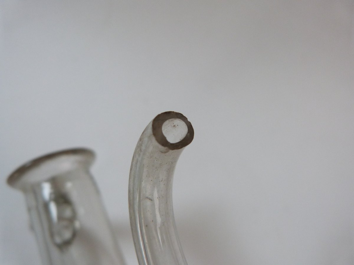 18th Century Blown Glass Oil Cruet -photo-3