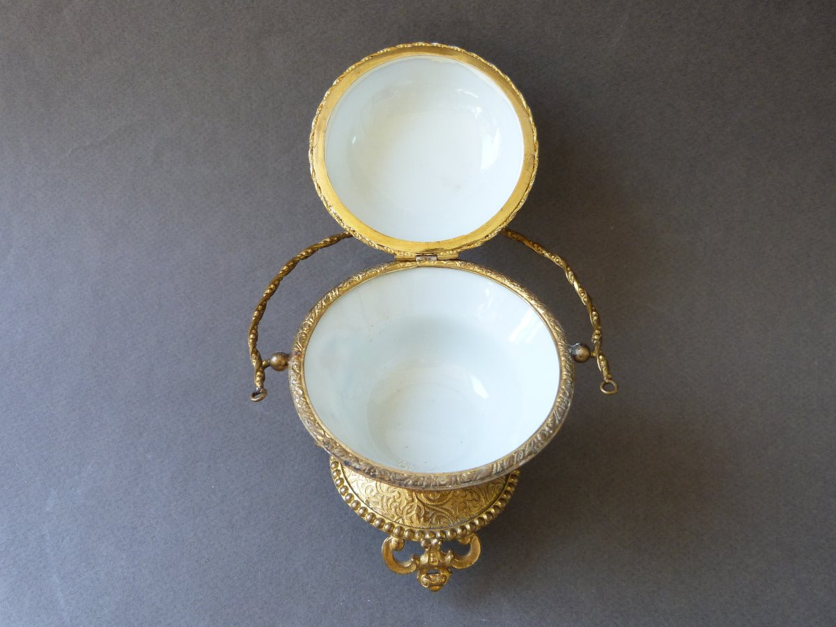 Chinese Porcelain Cup Wu Shuang Pu Gilt Bronze Mount 19th Century-photo-6