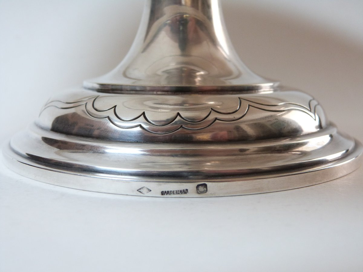 Cardeilhac grande coupe présentoir en argent massif -photo-4