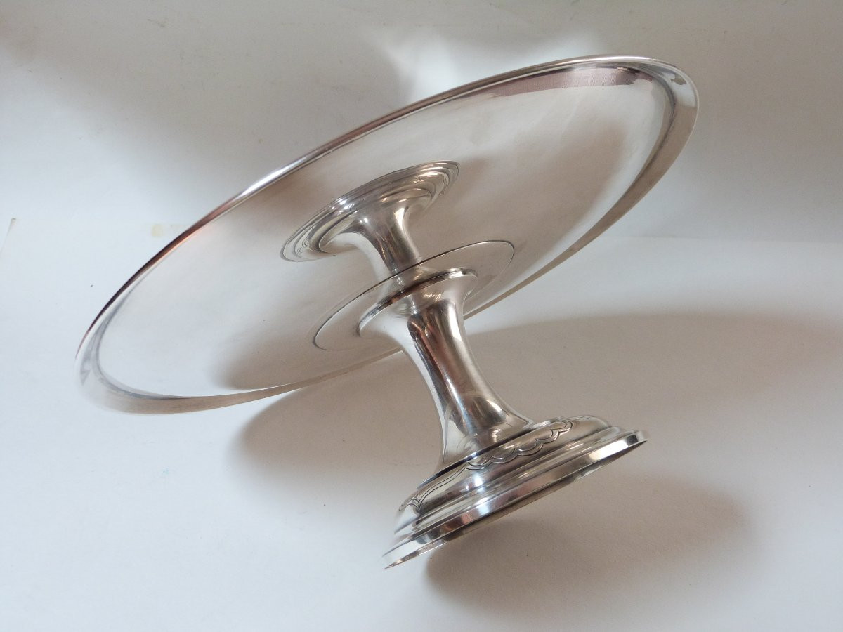 Cardeilhac grande coupe présentoir en argent massif -photo-7