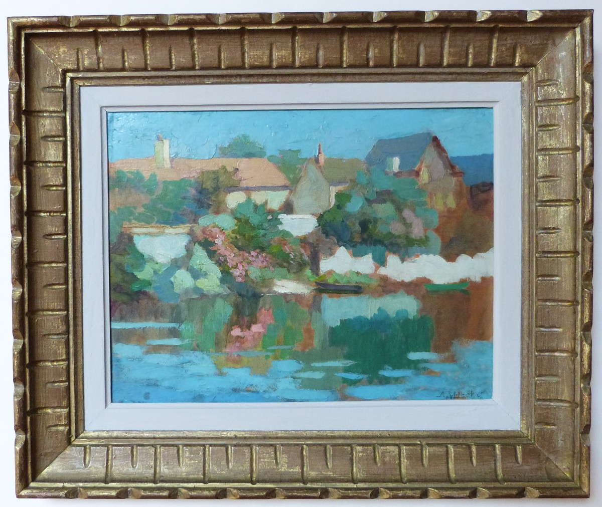 Achille Gaston Marchal Landscape Of Seine Et Marne Crécy Early 20th Century 