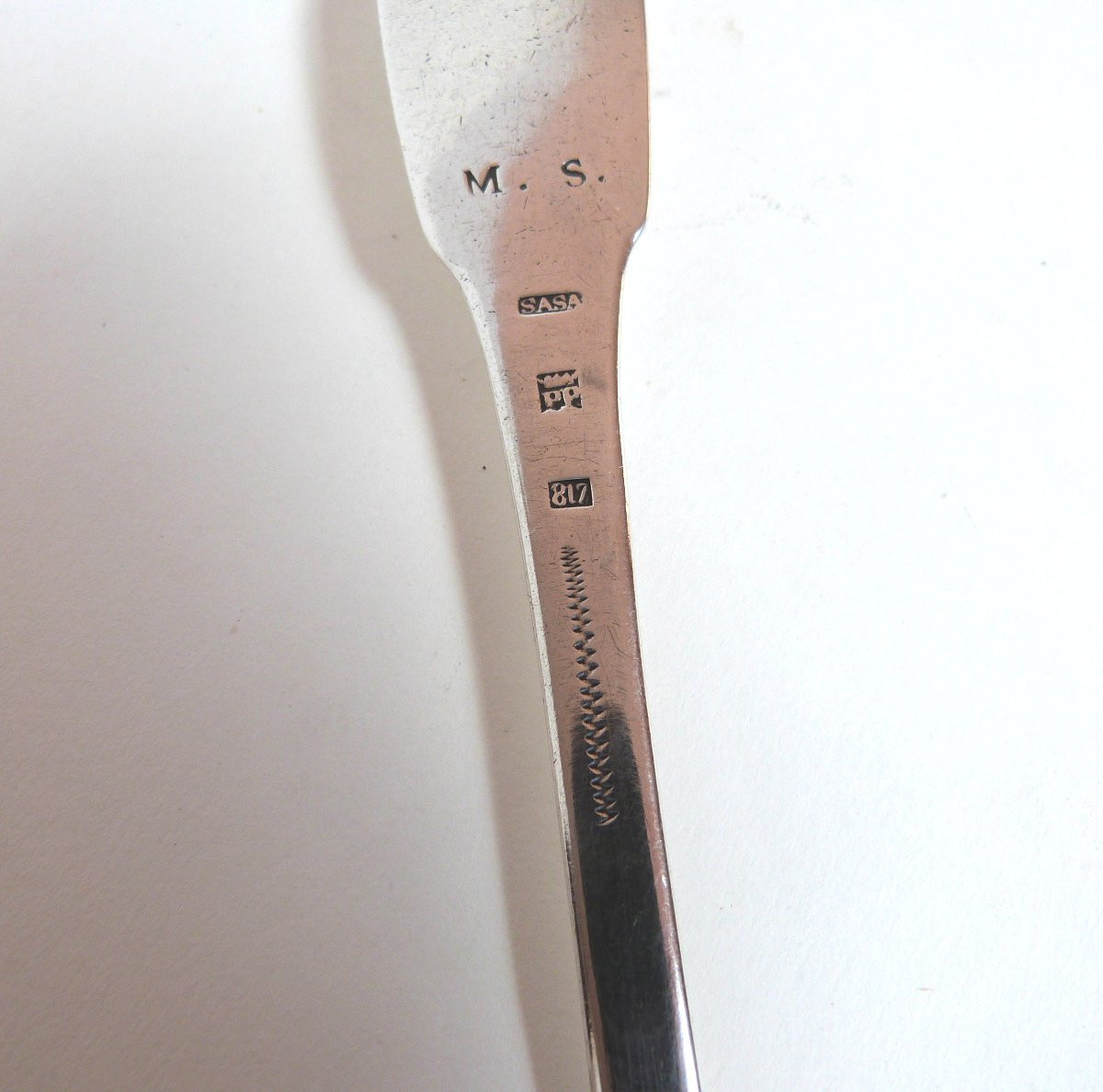 Large Solid Silver Spoon Spain Late 18th Early 19th Century-photo-2