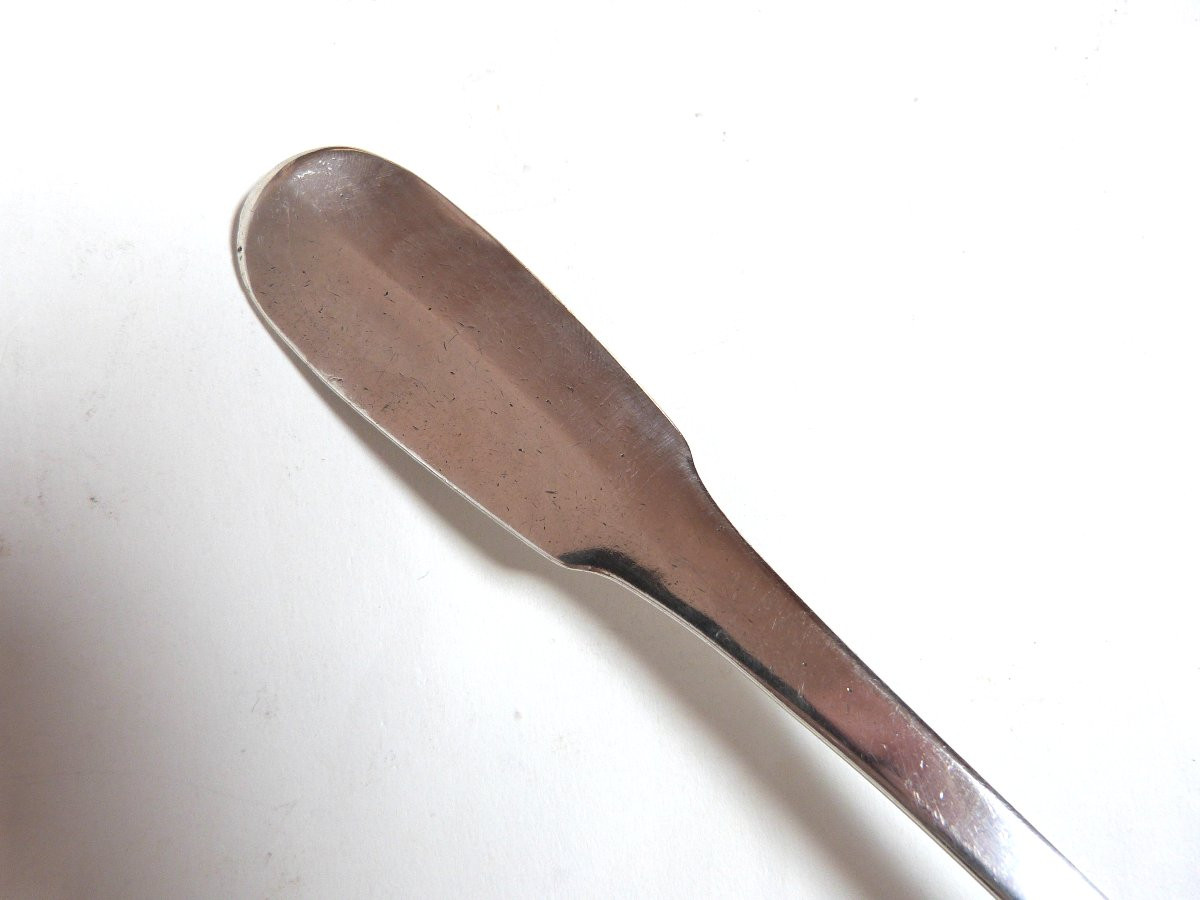 Large Solid Silver Spoon Spain Late 18th Early 19th Century-photo-3