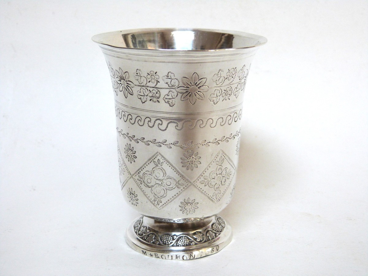 Solid Silver Cup, Late 18th Century Empire